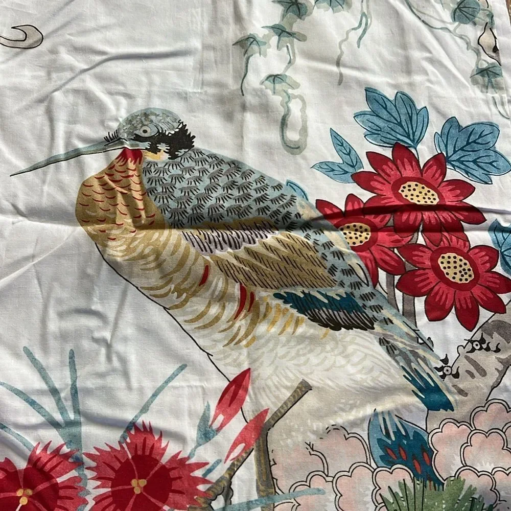 Williams Sonoma SCALAMANDRE BOTANICAL PHEASANT Print Sham - Picture 3 of 8